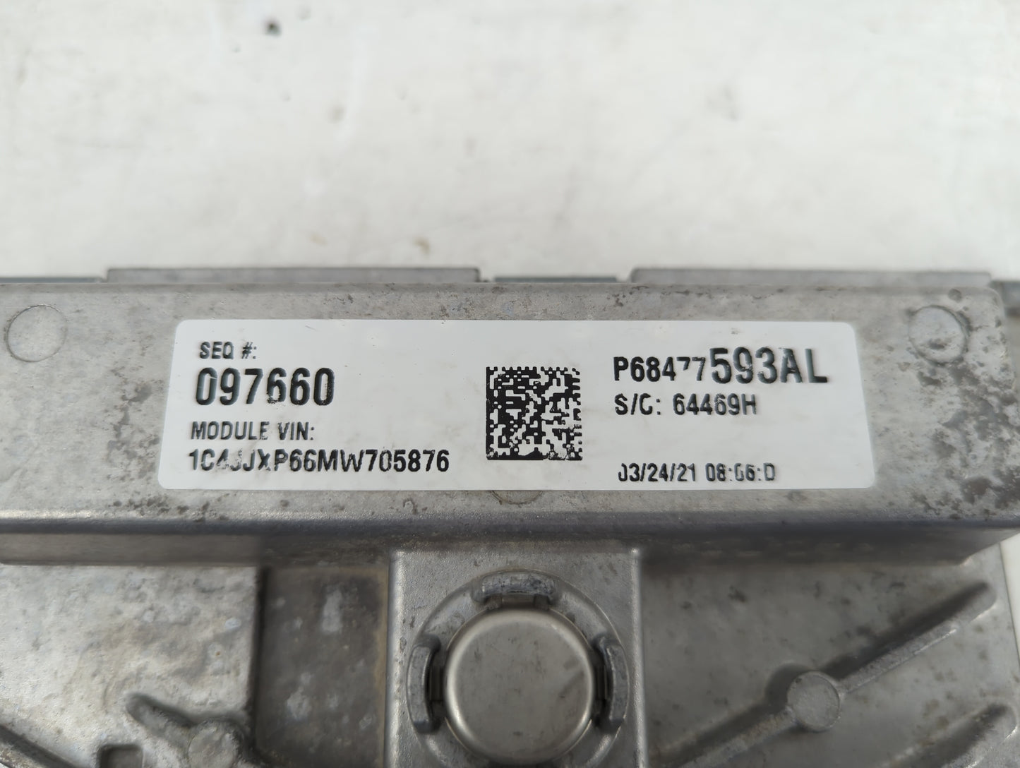 2021 Jeep Wrangler PCM Engine Control Computer ECU ECM PCU OEM P/N:P68477593AL 68403898AD, A2C7813740000 Fits OEM Used Auto 