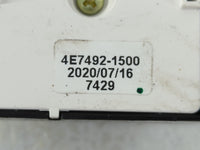 2021 Kia Forte Master Power Window Switch Replacement Driver Side Left P/N:4E7492-1500 Fits OEM Used Auto Parts - Oemusedaut