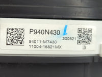 2019-2021 Kia Forte Instrument Cluster Speedometer Gauges P/N:94011-M7430 Fits Fits 2019 2020 2021 OEM Used Auto Parts - Oem