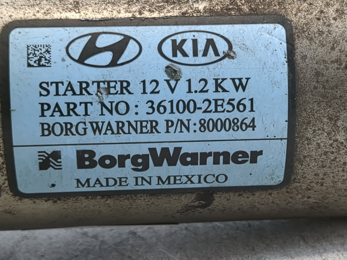 2017-2022 Kia Forte Car Starter Motor Solenoid OEM P/N:36100-2E561 Fits Fits 2017 2018 2019 2020 2021 2022 OEM Used Auto Par