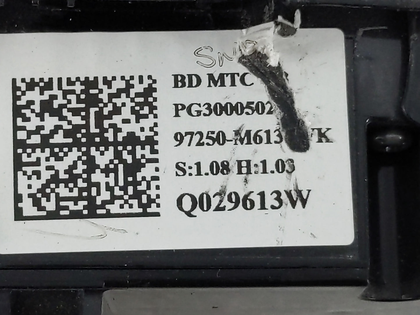 2019-2021 Kia Forte Climate Control Module Temperature AC/Heater Replacement P/N:97250-M613WK Fits Fits 2019 2020 2021 OEM U