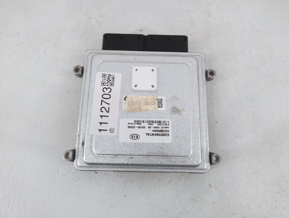 2021 Kia Forte PCM Engine Control Computer ECU ECM PCU OEM P/N:39199-2E036 OEM Used Auto Parts - Oemusedautoparts1.com