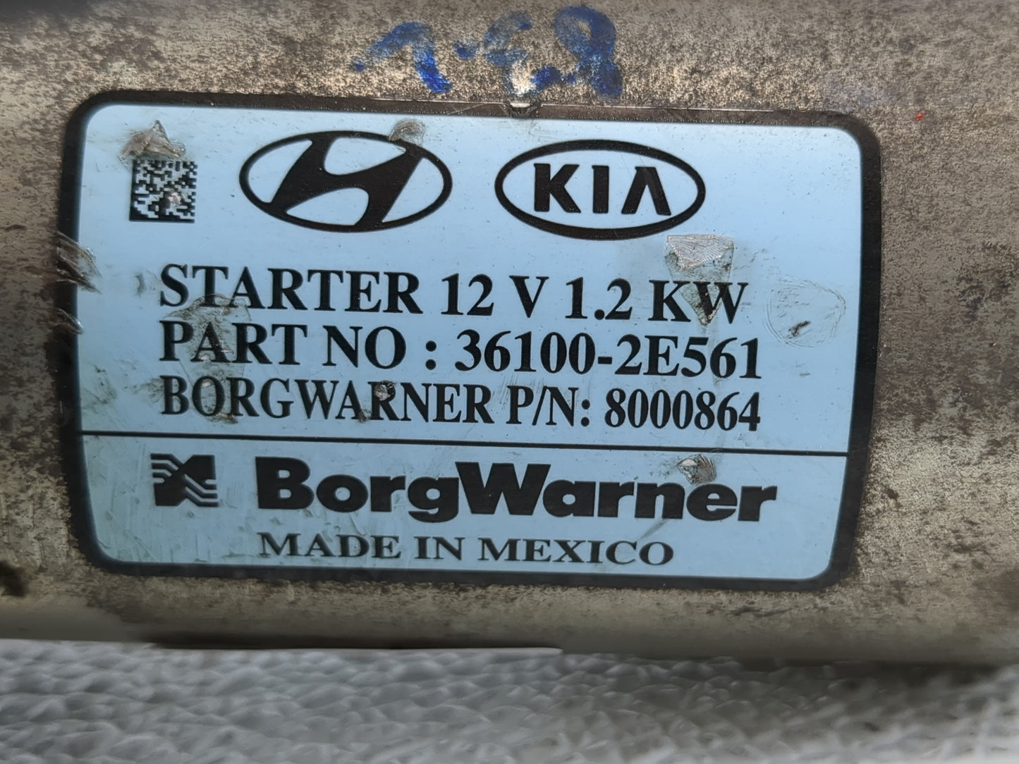 2017-2022 Kia Forte Car Starter Motor Solenoid OEM P/N:36100-2E561 Fits Fits 2017 2018 2019 2020 2021 2022 OEM Used Auto Par