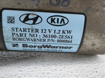 2017-2022 Kia Forte Car Starter Motor Solenoid OEM P/N:8000864 36100-2E561 Fits Fits 2017 2018 2019 2020 2021 2022 OEM Used Auto Parts