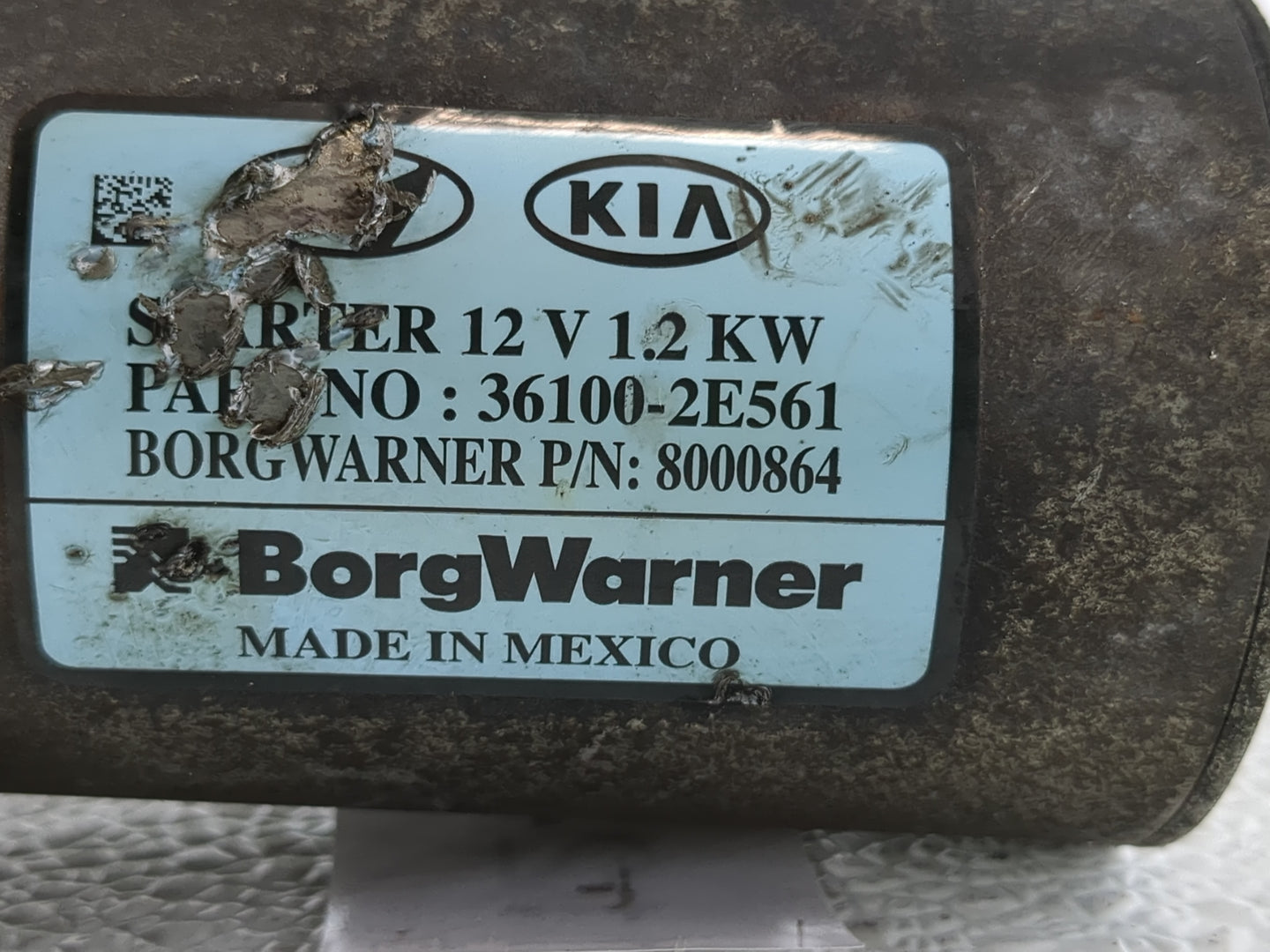 2017-2022 Kia Forte Car Starter Motor Solenoid OEM P/N:8000864 36100-2E561 Fits Fits 2017 2018 2019 2020 2021 2022 OEM Used 