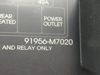 2021 Kia Forte Fusebox Fuse Box Panel Relay Module P/N:91956-M7020 Fits OEM Used Auto Parts - Oemusedautoparts1.com