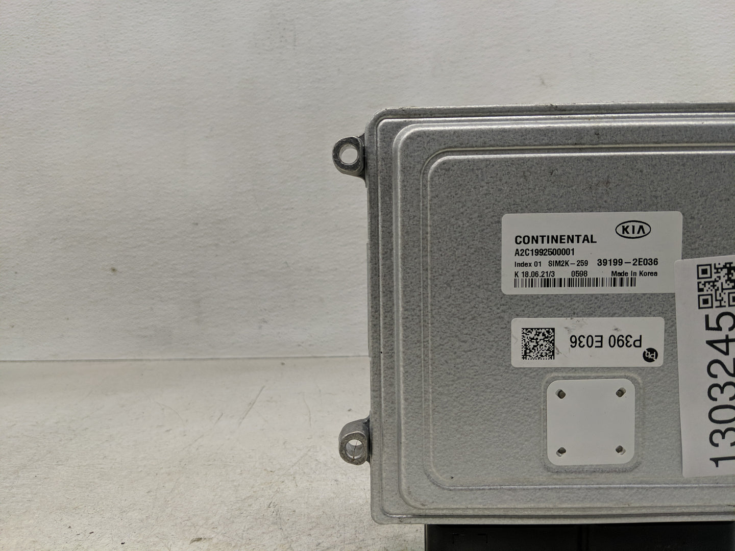 2019-2021 Kia Forte PCM Engine Control Computer ECU ECM PCU OEM P/N:39199-2E036 Fits Fits 2019 2020 2021 OEM Used Auto Parts