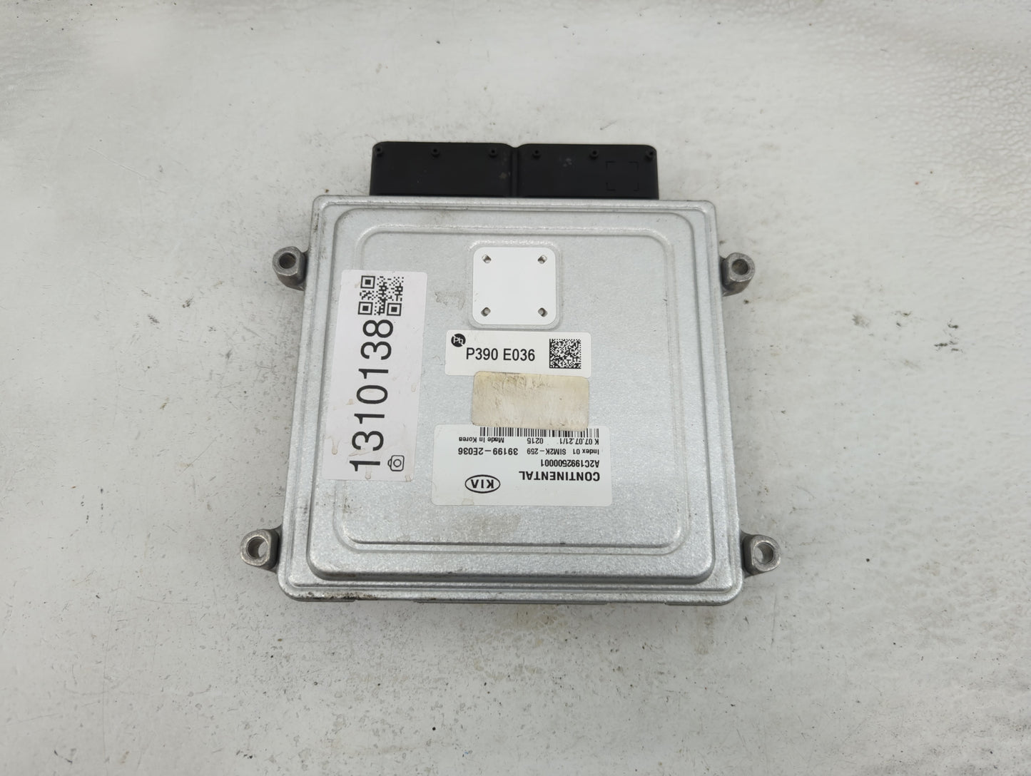 2019-2021 Kia Forte PCM Engine Control Computer ECU ECM PCU OEM P/N:39199-2E036 Fits Fits 2019 2020 2021 OEM Used Auto Parts