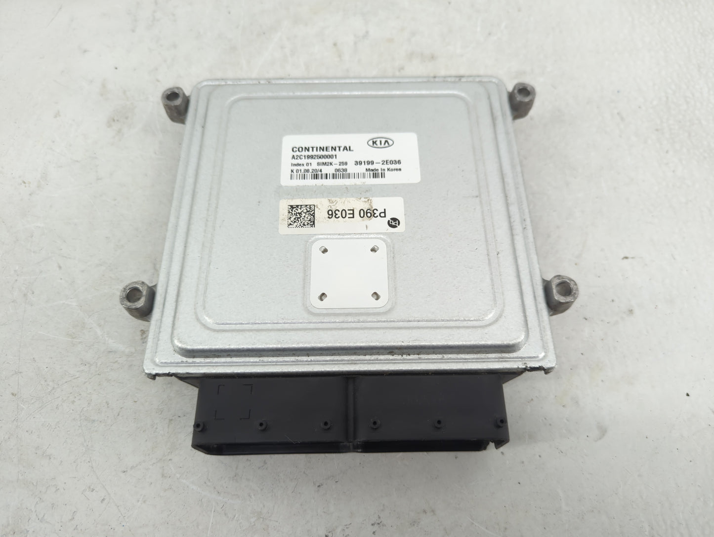 2019-2021 Kia Forte PCM Engine Control Computer ECU ECM PCU OEM P/N:39199-2E036 Fits Fits 2019 2020 2021 OEM Used Auto Parts