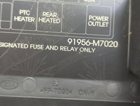 2021 Kia Forte Fusebox Fuse Box Panel Relay Module P/N:91956-M7020 Fits OEM Used Auto Parts - Oemusedautoparts1.com