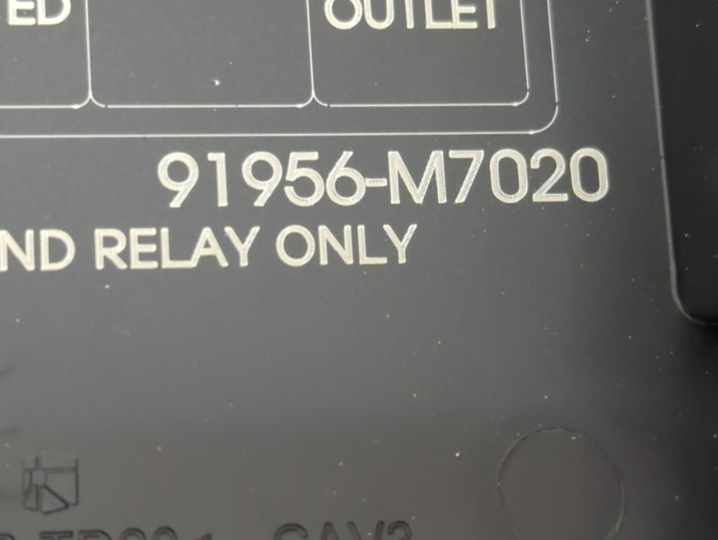 2021 Kia Forte Fusebox Fuse Box Panel Relay Module P/N:91956-M7020 Fits OEM Used Auto Parts - Oemusedautoparts1.com