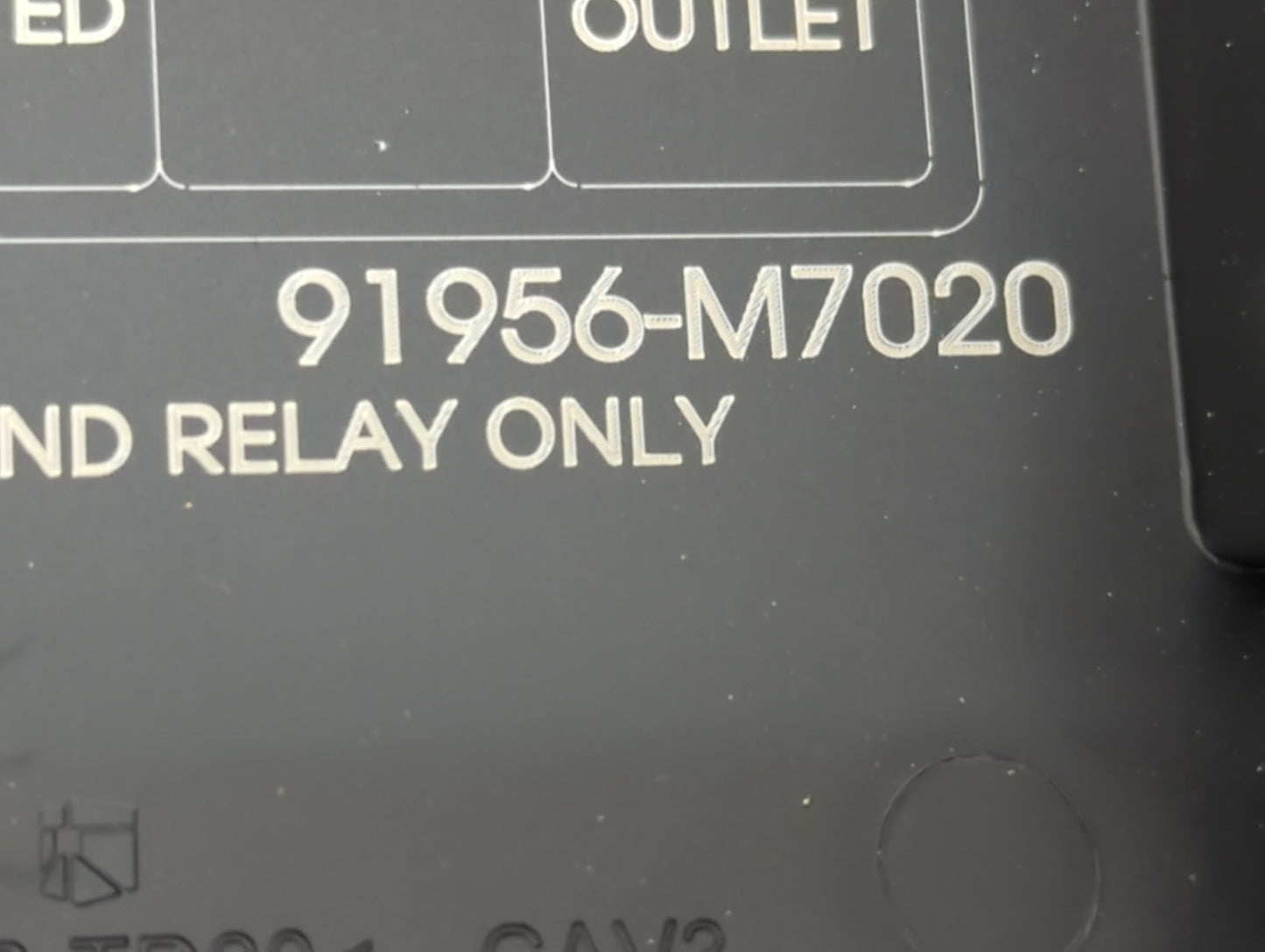 2021 Kia Forte Fusebox Fuse Box Panel Relay Module P/N:91956-M7020 Fits OEM Used Auto Parts - Oemusedautoparts1.com