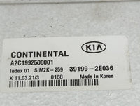 2020-2021 Kia Forte PCM Engine Control Computer ECU ECM PCU OEM P/N:39199-2E036 A2C1992500001, SIM2K-259 Fits Fits 2020 2021