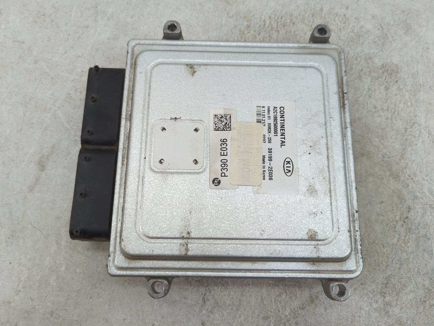 2020-2021 Kia Forte PCM Engine Control Computer ECU ECM PCU OEM P/N:39199-2E036 A2C1992500001, SIM2K-259 Fits Fits 2020 2021