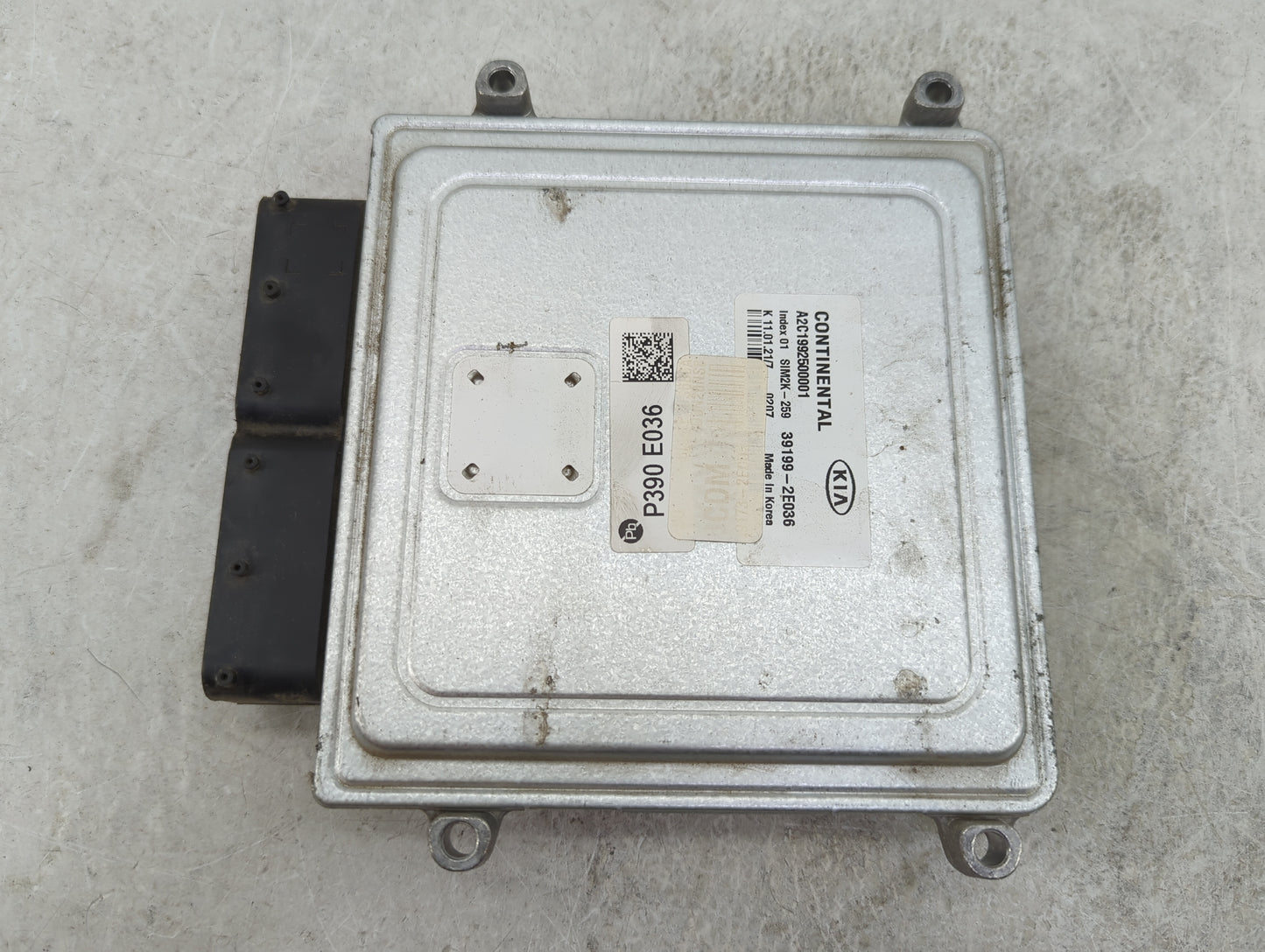 2020-2021 Kia Forte PCM Engine Control Computer ECU ECM PCU OEM P/N:39199-2E036 A2C1992500001, SIM2K-259 Fits Fits 2020 2021
