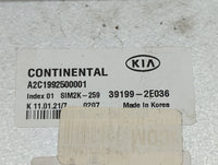 2020-2021 Kia Forte PCM Engine Control Computer ECU ECM PCU OEM P/N:39199-2E036 A2C1992500001, SIM2K-259 Fits Fits 2020 2021