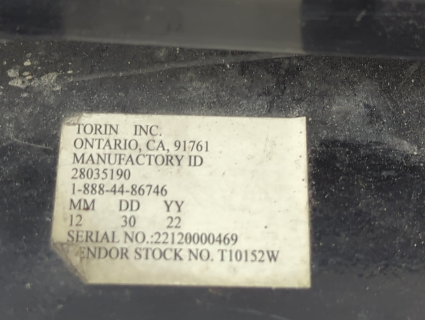 2021 Kia Forte Spare Scissor Car Jack Black - Oemusedautoparts1.com