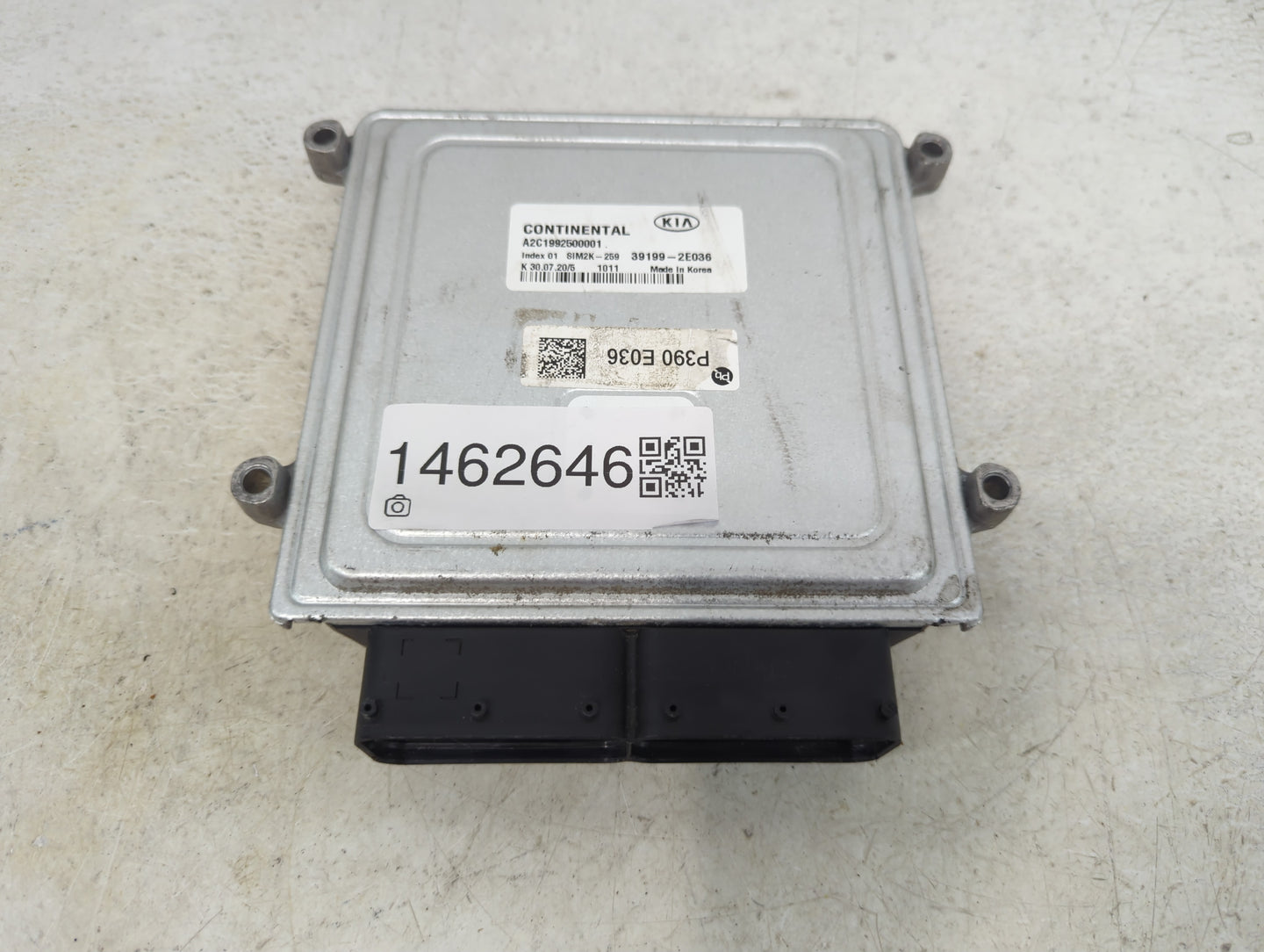 2019-2021 Kia Forte PCM Engine Control Computer ECU ECM PCU OEM P/N:A2C1992500001 SIM2K-259, 39199-2E036 Fits Fits 2019 2020