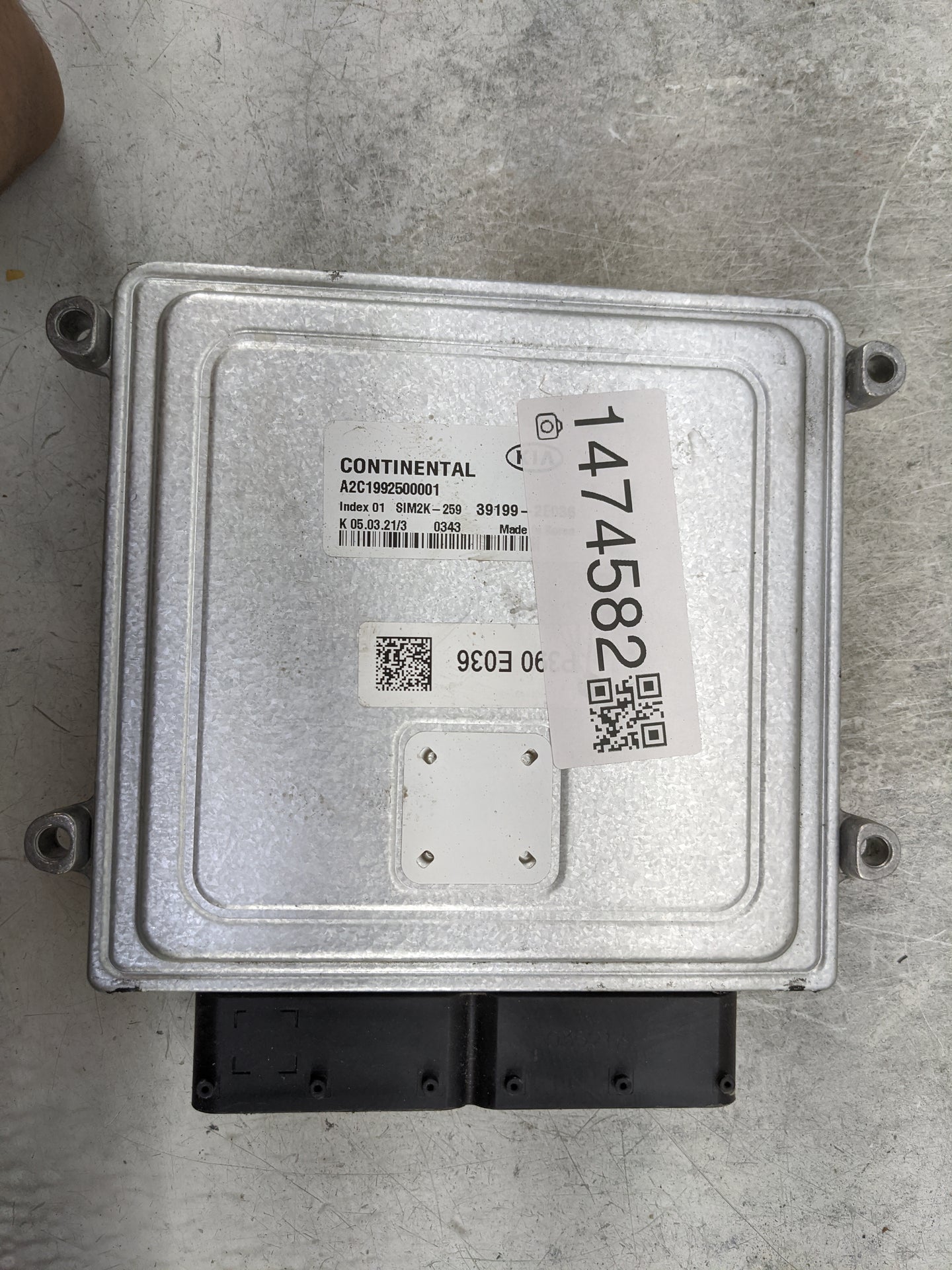2020-2021 Kia Forte PCM Engine Control Computer ECU ECM PCU OEM P/N:A2C1992500001 SIM2K-259, 39199-2E036 Fits Fits 2020 2021