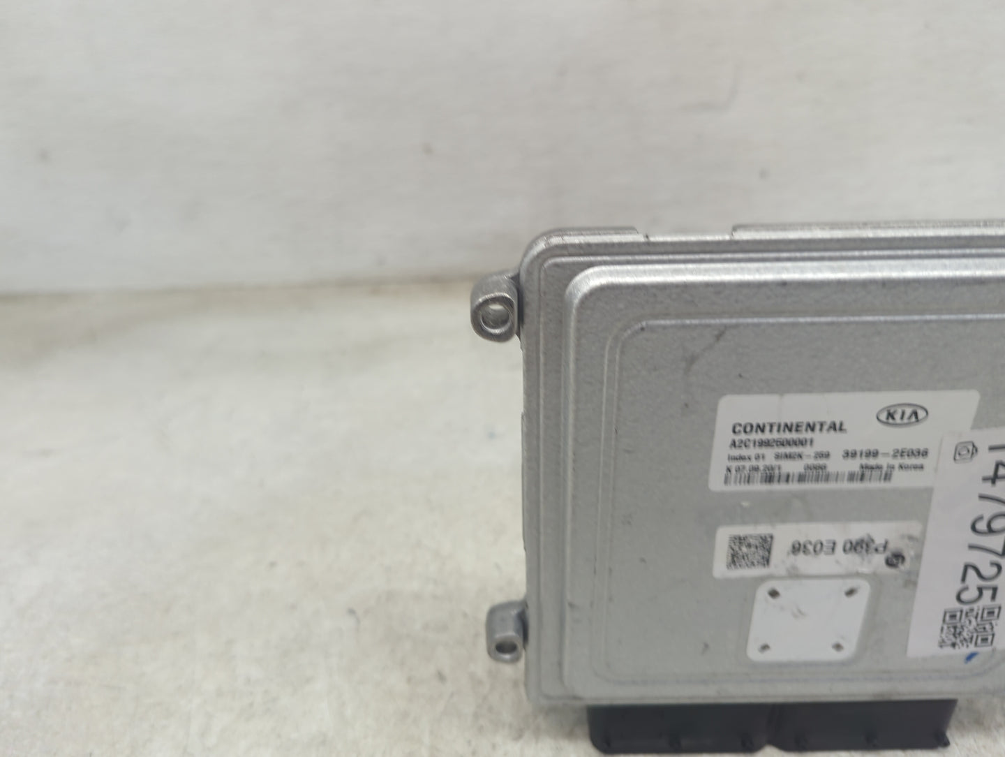 2019-2021 Kia Forte PCM Engine Control Computer ECU ECM PCU OEM P/N:A2C1992500001 39199-2E036, SIM2K-259 Fits Fits 2019 2020