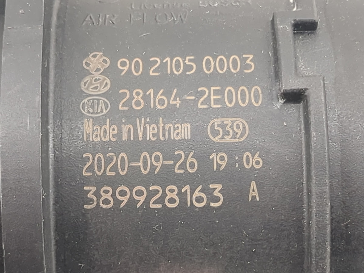 2019-2022 Kia Forte Mass Air Flow Meter Maf Sensor 1485884 - Oemusedautoparts1.com