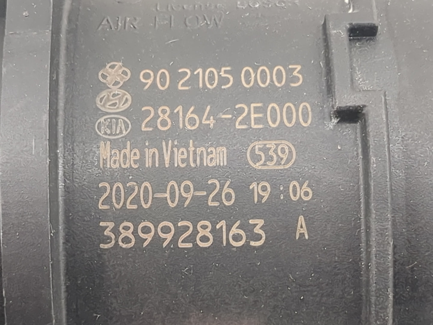 2019-2022 Kia Forte Mass Air Flow Meter Maf 1485884 - Oemusedautoparts1.com