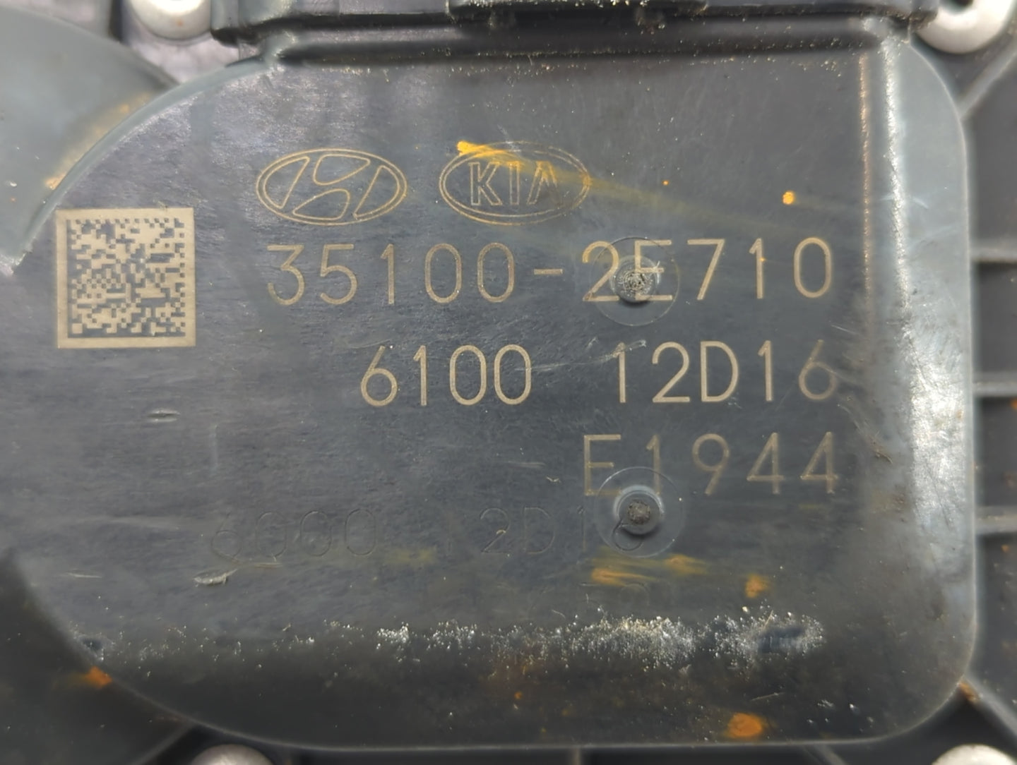 2020-2022 Kia Forte Throttle Body P/N:6100 12D16 E1944 35100-2E710 Fits Fits 2020 2021 2022 OEM Used Auto Parts - Oemusedaut
