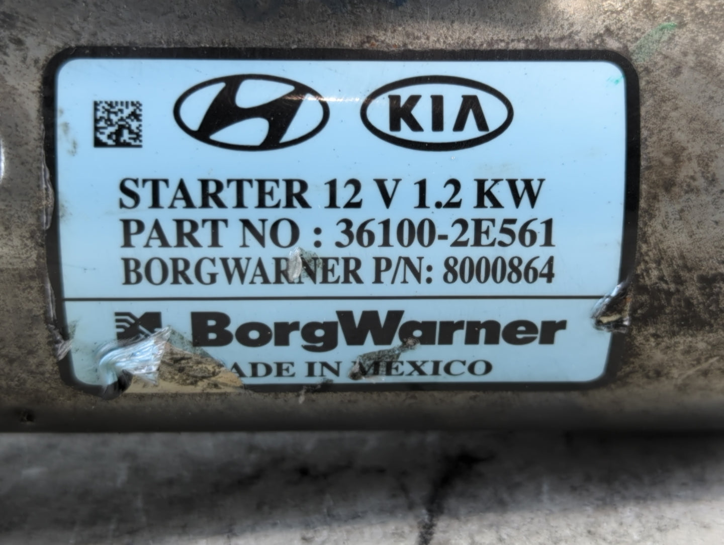 2017-2022 Kia Forte Car Starter Motor Solenoid OEM P/N:36100-2E561 Fits Fits 2017 2018 2019 2020 2021 2022 OEM Used Auto Par