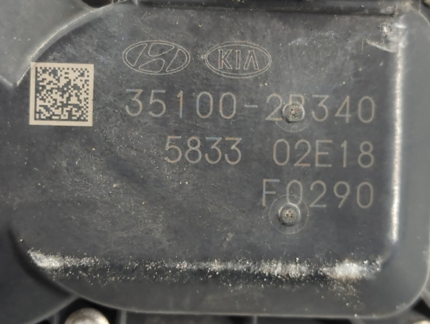 2017-2022 Kia Forte Throttle Body P/N:35100-2B340 Fits Fits 2015 2016 2017 2018 2019 2020 2021 2022 OEM Used Auto Parts - Oe