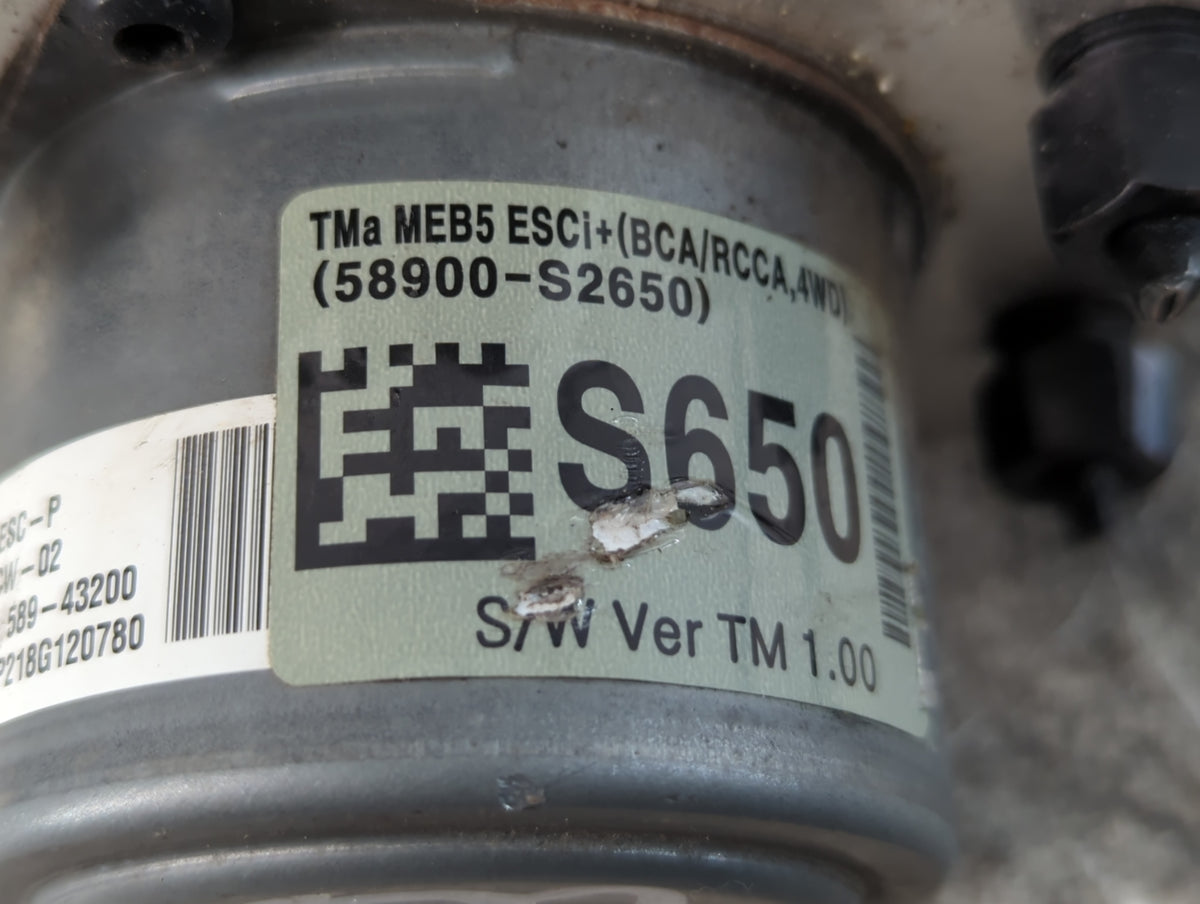 2019-2021 Kia Forte Anti-Lock Brake ABS Pump Module Actuator OEM P/N:58900-S2650 Fits Fits 2019 2020 2021 OEM Used Auto Part