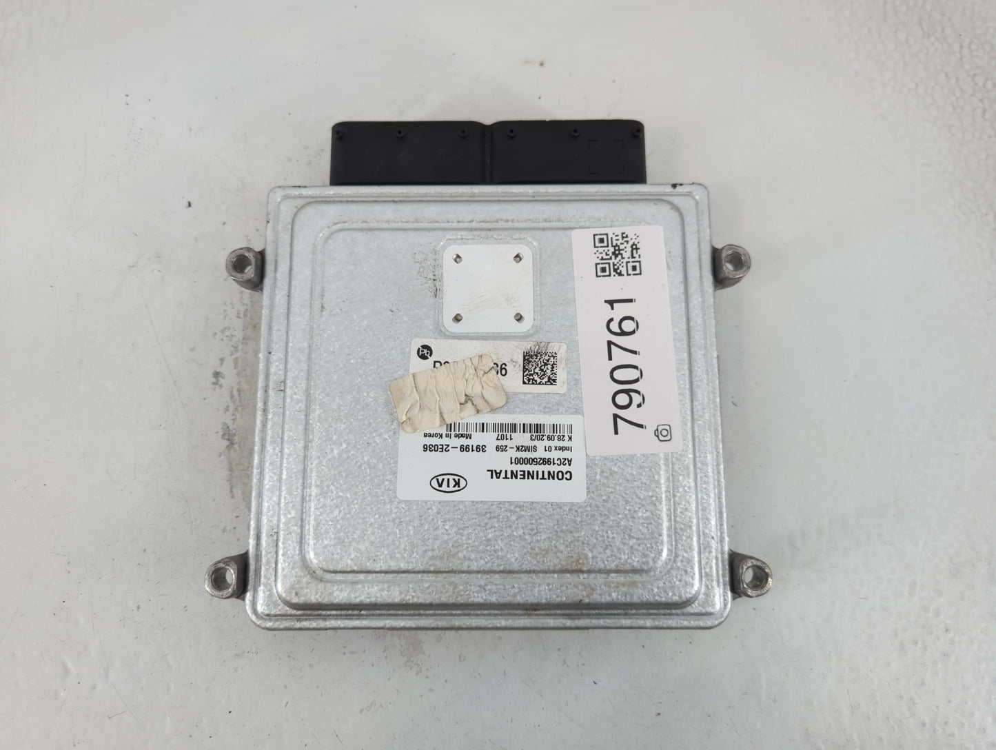 2019-2021 Kia Forte PCM Engine Control Computer ECU ECM PCU OEM P/N:39199-2E036 Fits Fits 2019 2020 2021 OEM Used Auto Parts