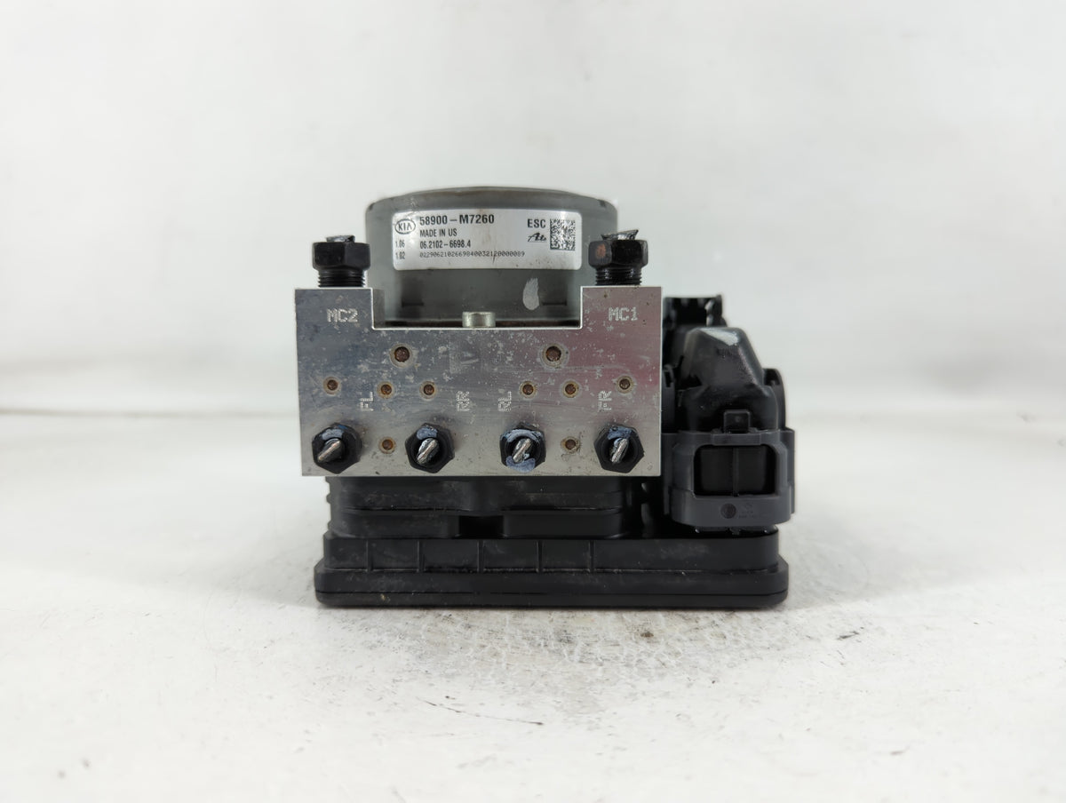 2019-2021 Kia Forte Anti-Lock Brake ABS Pump Module Actuator OEM P/N:58900-M7260 Fits Fits 2019 2020 2021 OEM Used Auto Part