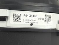 2019-2021 Kia Forte Instrument Cluster Speedometer Gauges P/N:P940N430 Fits Fits 2019 2020 2021 OEM Used Auto Parts - Oemuse