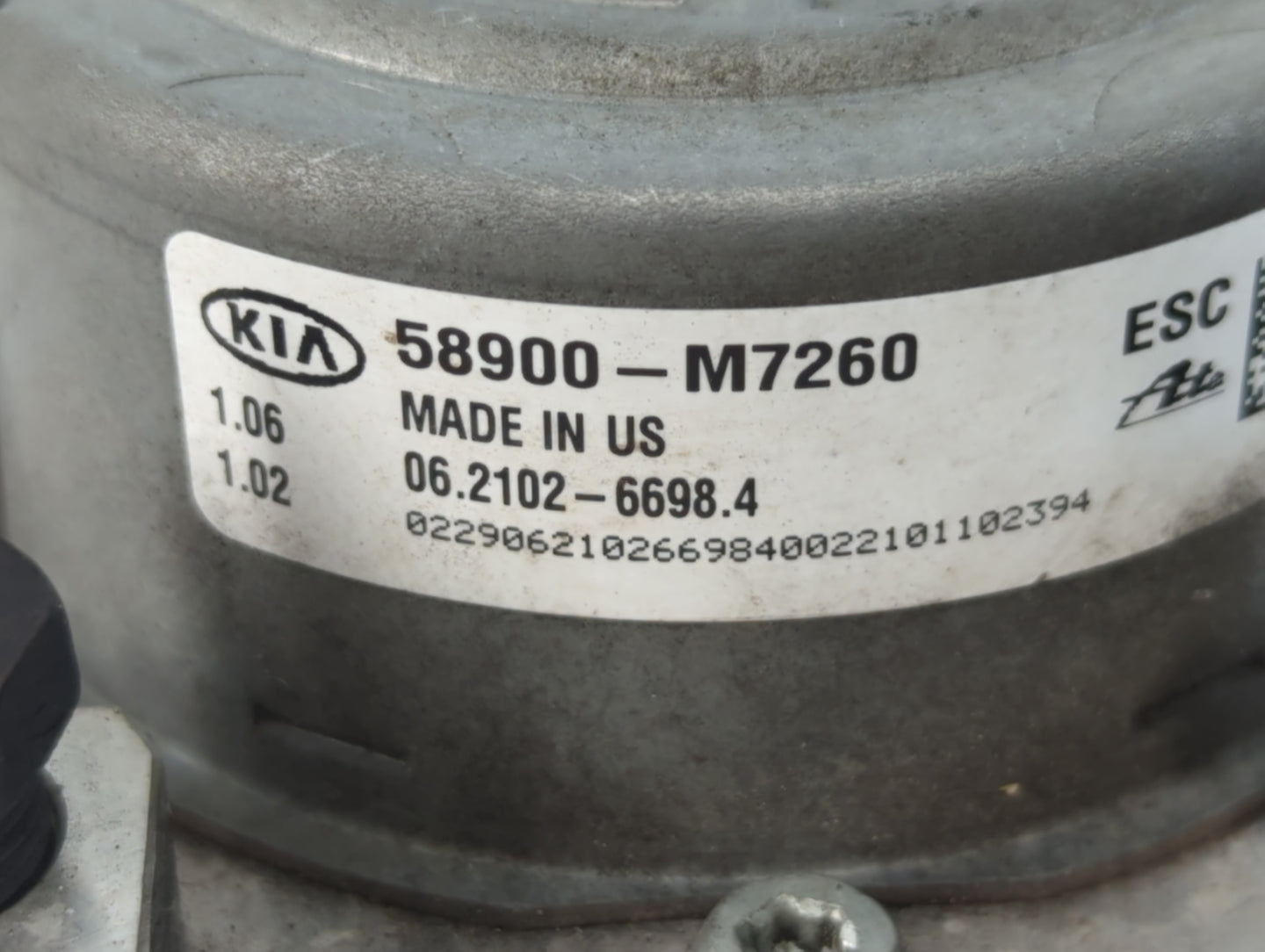 2019-2021 Kia Forte ABS Pump Control Module Replacement P/N:58900-M7260 Fits Fits 2019 2020 2021 OEM Used Auto Parts - Oemus