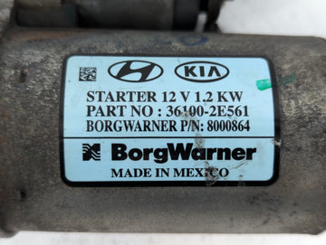 2017-2022 Kia Forte Car Starter Motor Solenoid OEM P/N:36100-2E561 Fits Fits 2017 2018 2019 2020 2021 2022 OEM Used Auto Parts