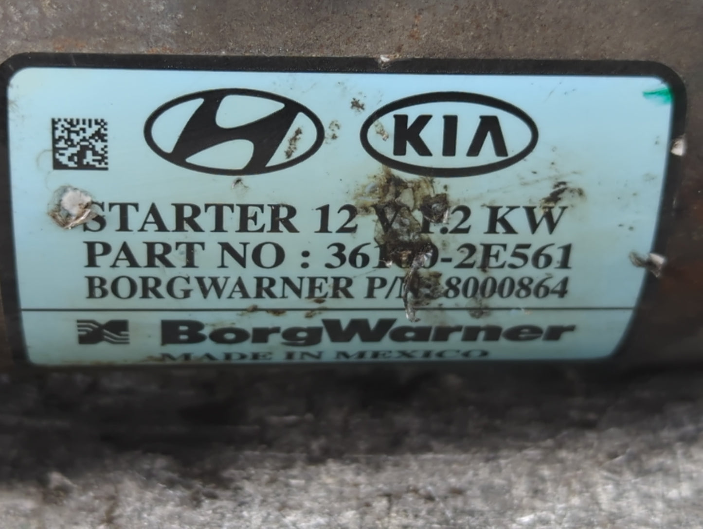 2017-2022 Kia Forte Car Starter Motor Solenoid OEM P/N:36100-2E561 Fits Fits 2017 2018 2019 2020 2021 2022 OEM Used Auto Par
