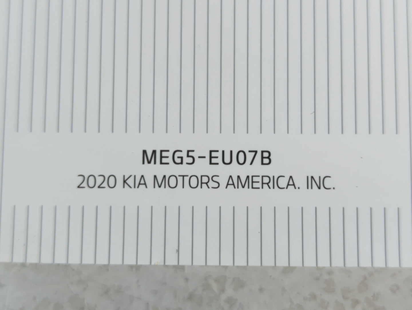 2021 Kia K5 Owners Manual Book Guide P/N:MEG5-EU07B OEM Used Auto Parts - Oemusedautoparts1.com