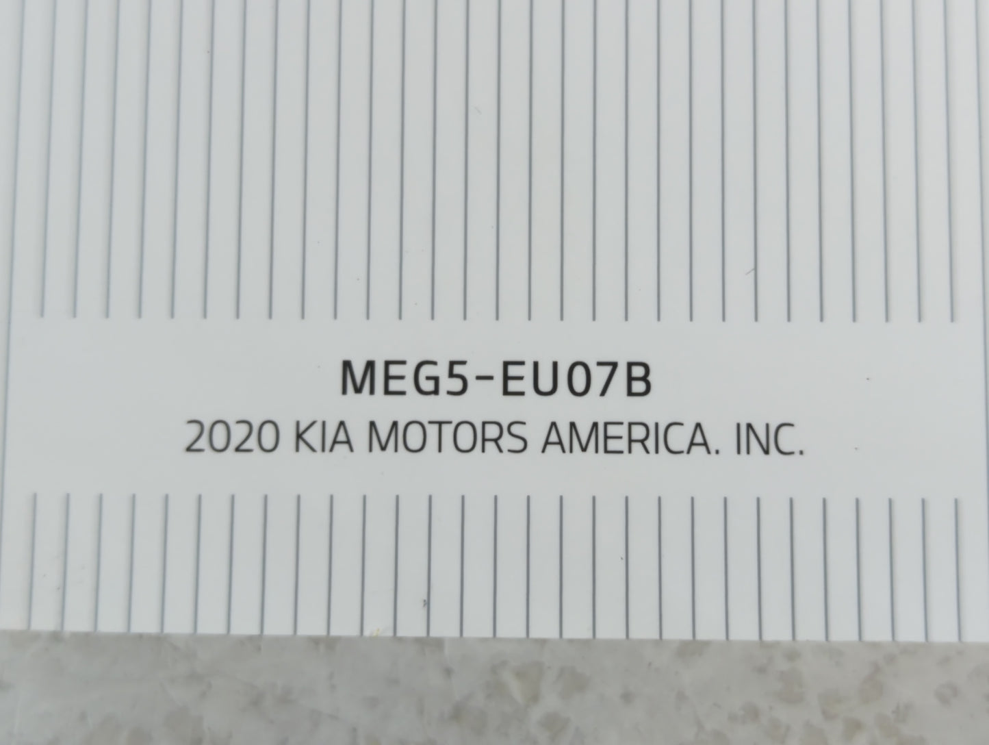 2021 Kia K5 Owners Manual Book Guide P/N:MEG5-EU07B OEM Used Auto Parts - Oemusedautoparts1.com