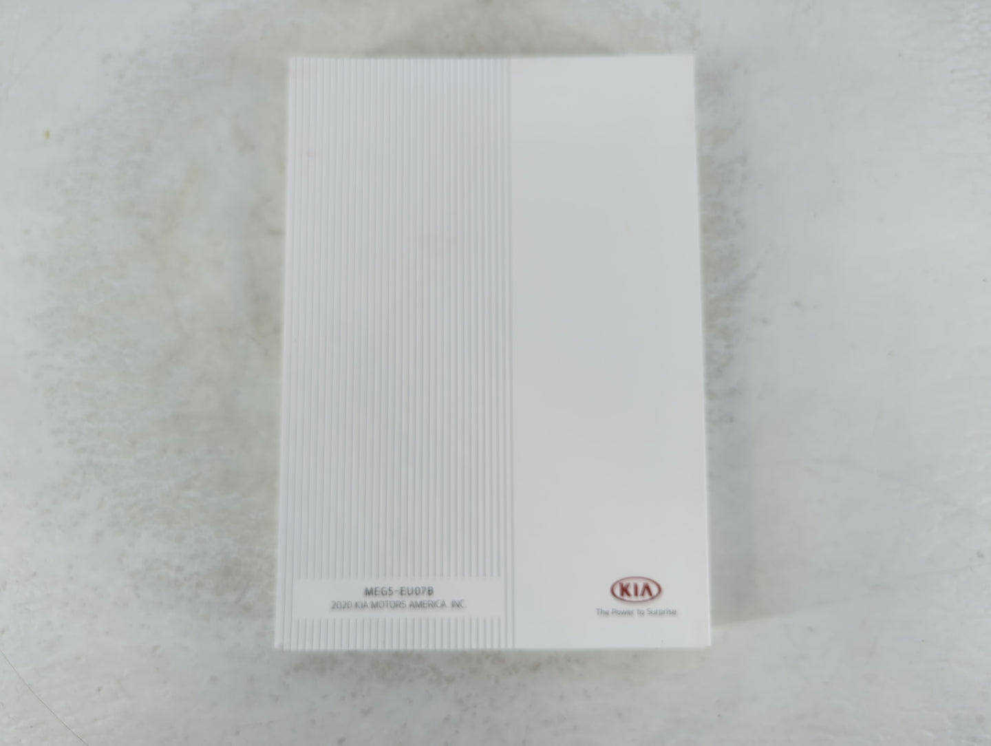 2021 Kia K5 Owners Manual Book Guide P/N:MEG5-EU07B OEM Used Auto Parts - Oemusedautoparts1.com