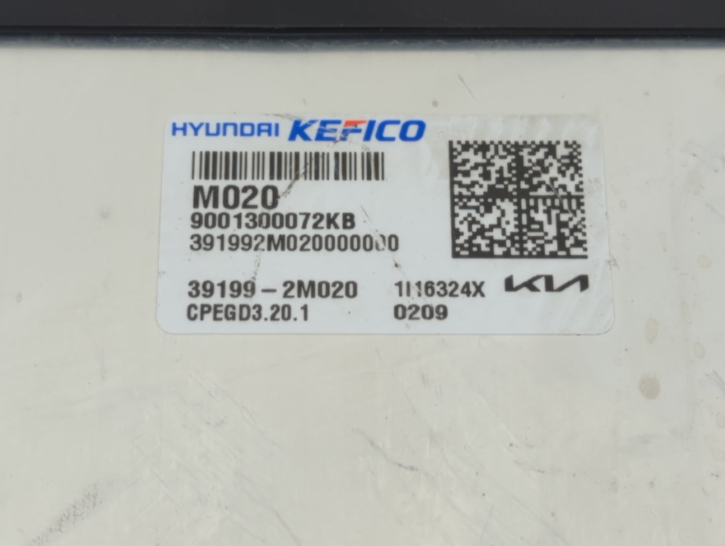 2021 Kia K5 PCM Engine Control Computer ECU ECM PCU OEM P/N:39199-2M020 Fits OEM Used Auto Parts - Oemusedautoparts1.com