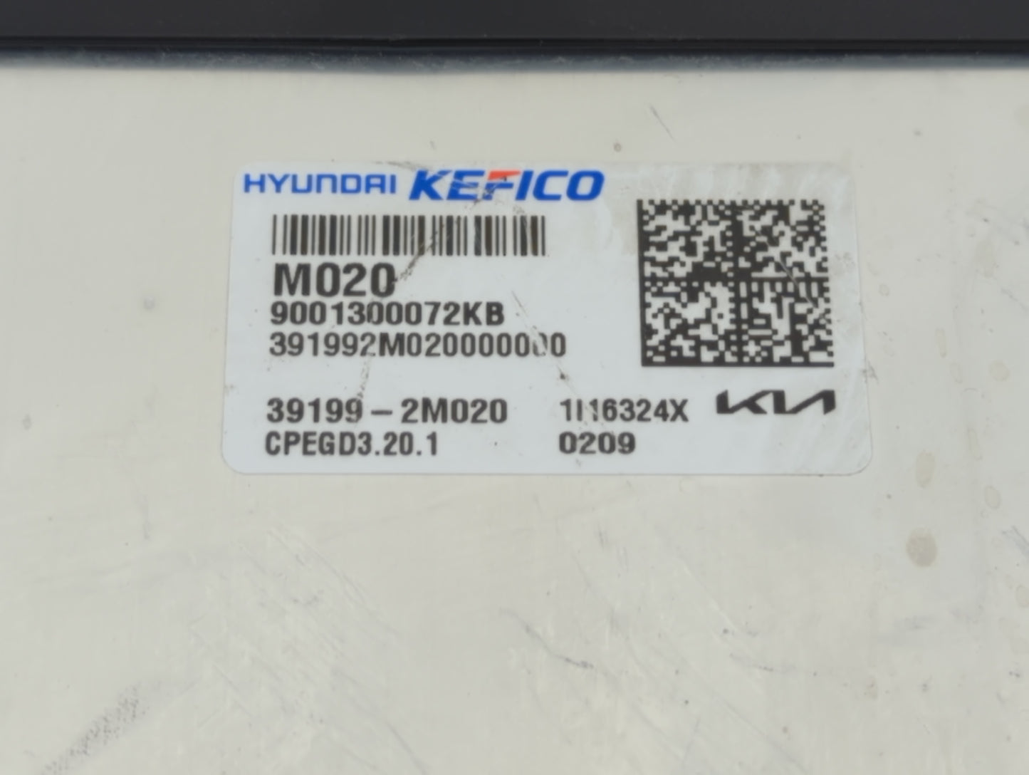 2021 Kia K5 PCM Engine Control Computer ECU ECM PCU OEM P/N:39199-2M020 Fits OEM Used Auto Parts - Oemusedautoparts1.com