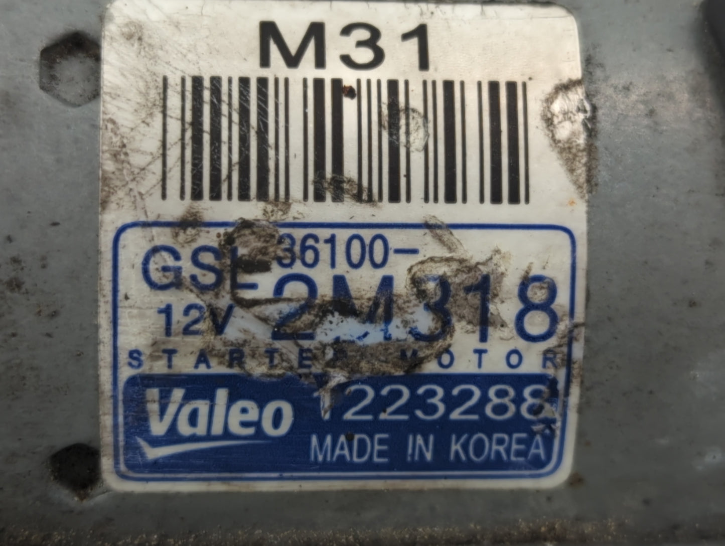 2021 Kia K5 Car Starter Motor Solenoid OEM P/N:1223288 36100-2M318 Fits Fits 2022 OEM Used Auto Parts - Oemusedautoparts1.co