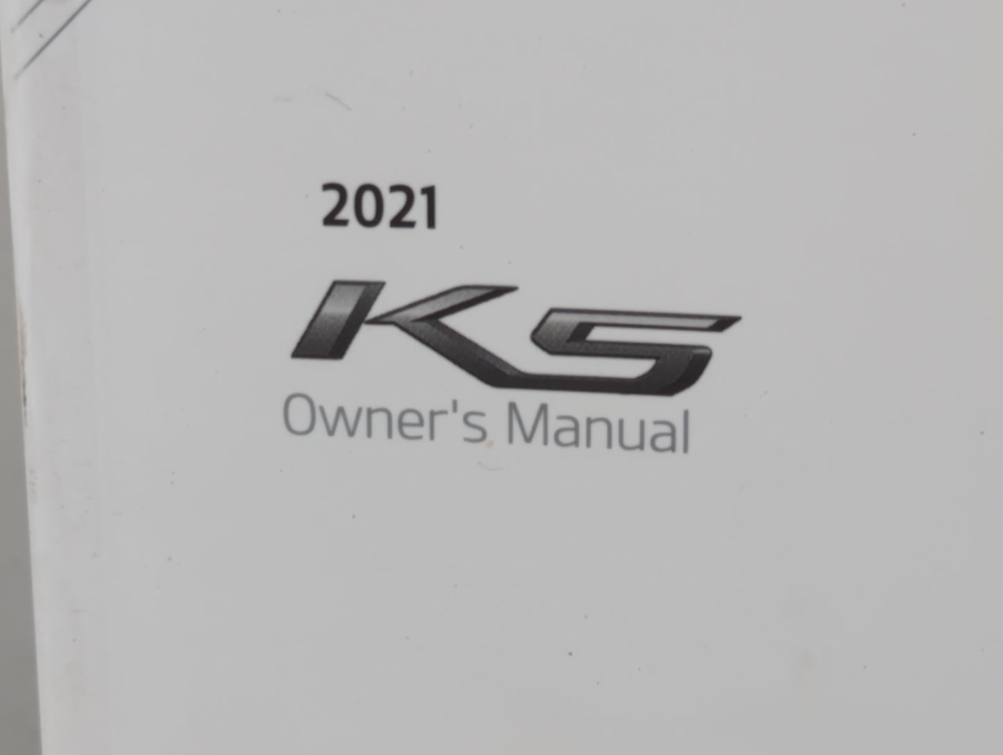 2021 Kia K5 Owners Manual Book Guide P/N:MEG5-EU07B OEM Used Auto Parts - Oemusedautoparts1.com