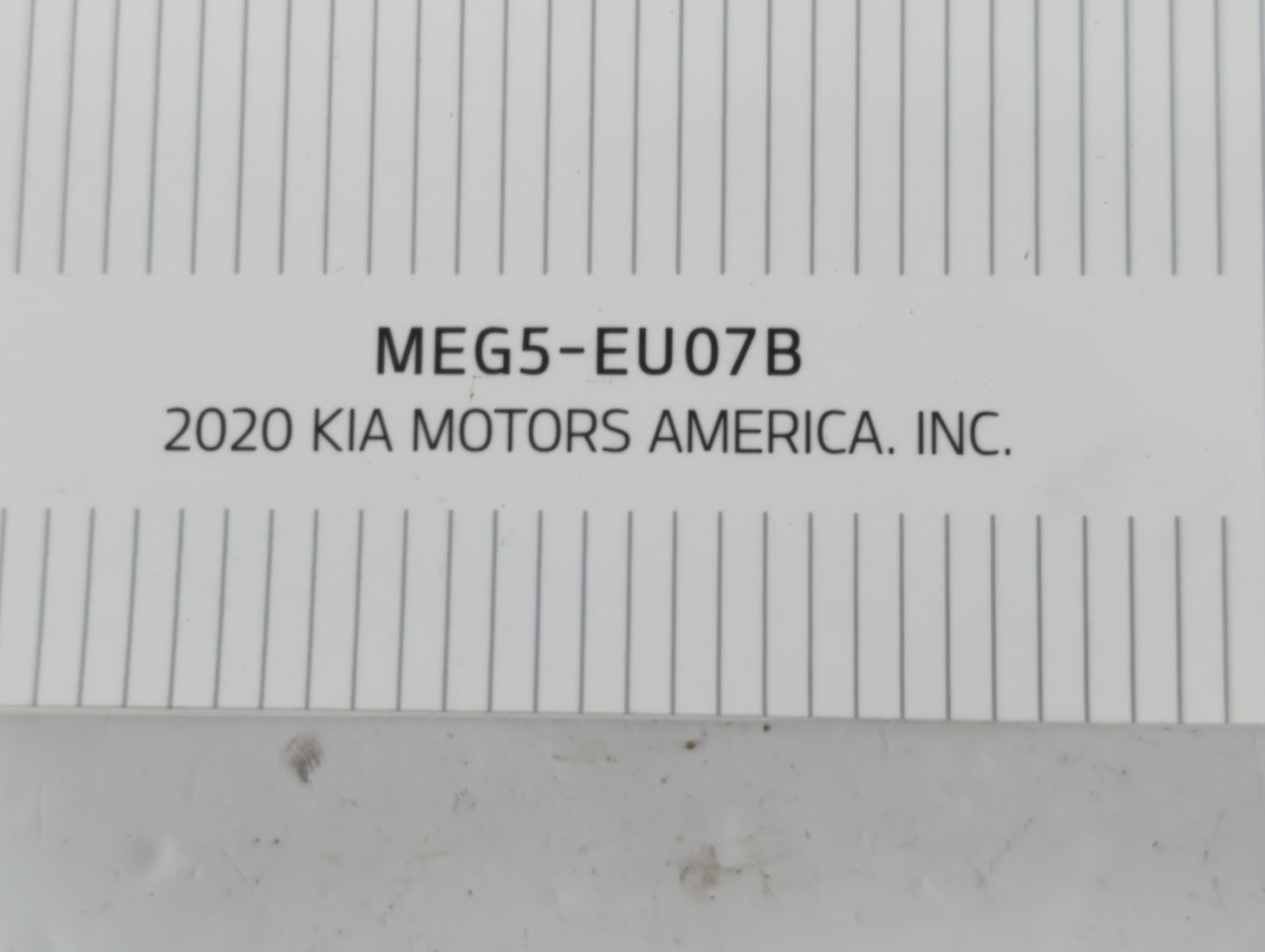 2021 Kia K5 Owners Manual Book Guide P/N:MEG5-EU07B OEM Used Auto Parts - Oemusedautoparts1.com
