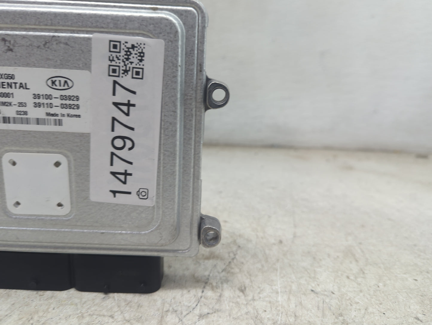 2021 Kia Niro PCM Engine Control Computer ECU ECM PCU OEM P/N:39100-03929 39110-03929, DEDBS6HGXG50, A3C0777880001, SIM2K-25