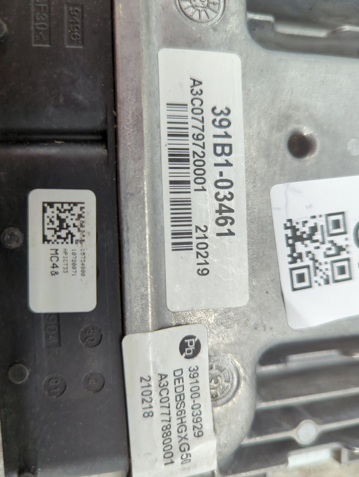 2021 Kia Niro PCM Engine Control Computer ECU ECM PCU OEM P/N:39100-03929 DEDBS6HGXG50, A3C0777880001, 391B1-03461 Fits OEM 