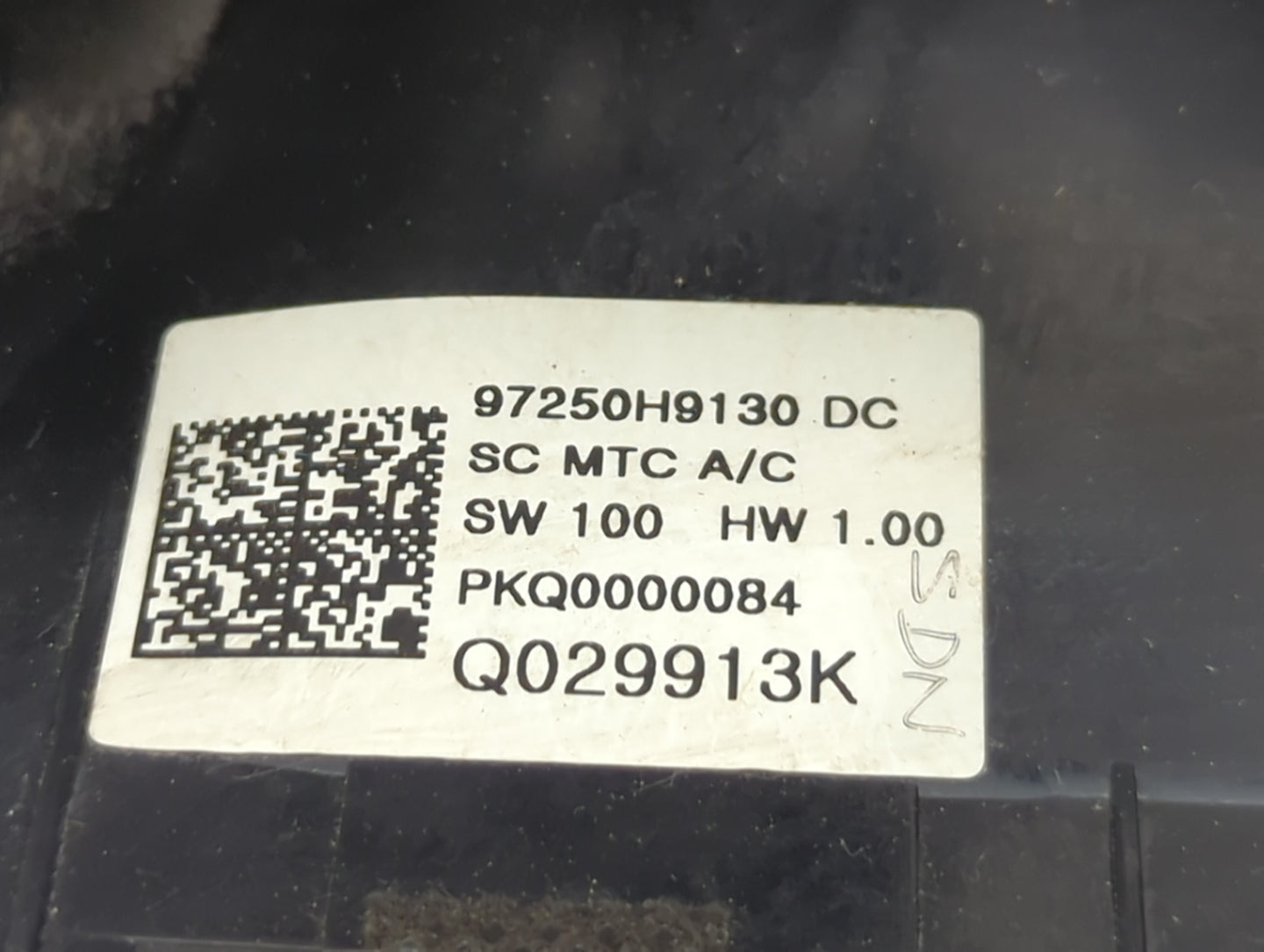2021 Kia Rio Climate Control Module Temperature AC/Heater Replacement P/N:97250H9130 Fits OEM Used Auto Parts - Oemusedautop