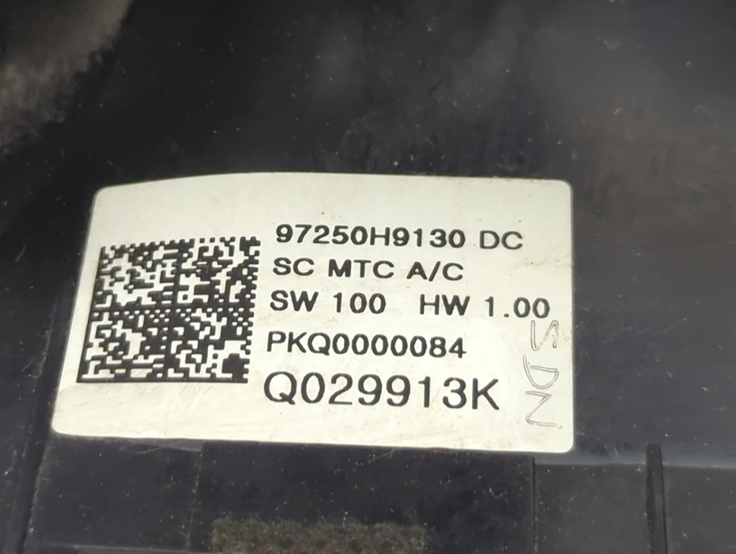 2021 Kia Rio Climate Control Module Temperature AC/Heater Replacement P/N:97250H9130 Fits OEM Used Auto Parts - Oemusedautop