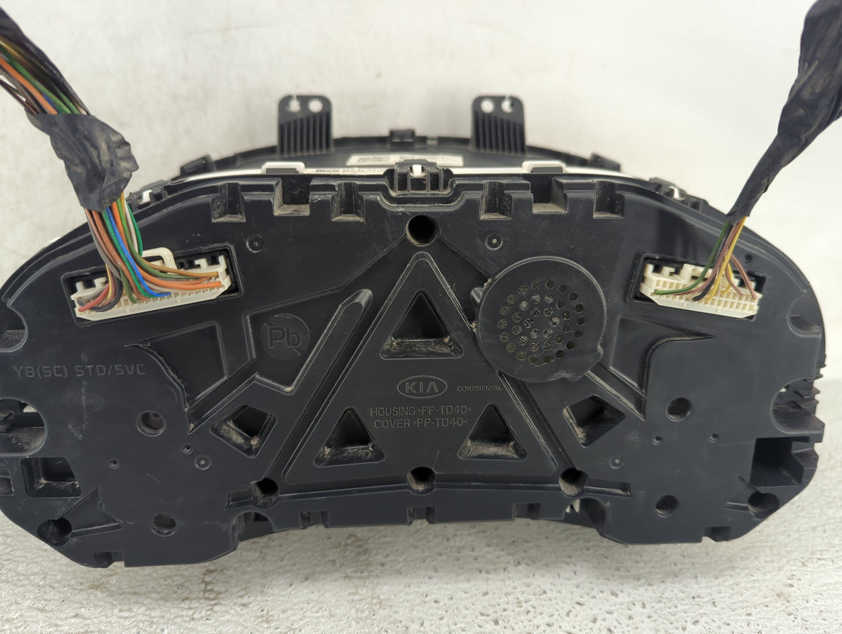 2021 Kia Rio Instrument Cluster Speedometer Gauges P/N:PP-TD40 Miles: Fits OEM Used Auto Parts - Oemusedautoparts1.com