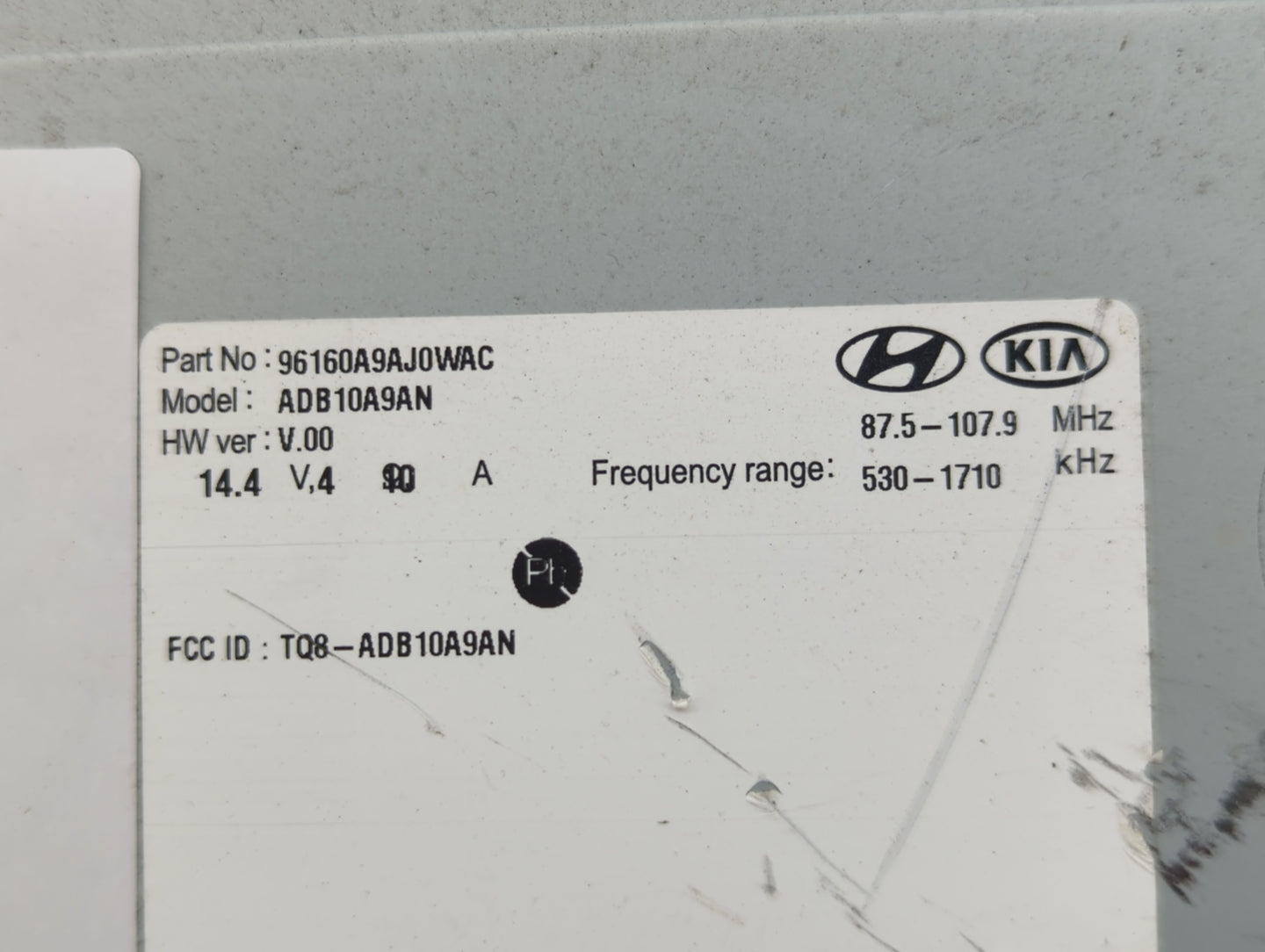 2019-2020 Kia Sedona Radio AM FM Cd Player Receiver Replacement P/N:96160A9AJ0WAC ADB10A9AN, TQ8-ADB10A9AN Fits Fits 2019 20